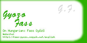 gyozo fass business card